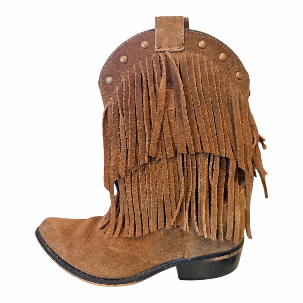 Smoky Mountain Boots Girls Brown Fringe Boots size 13 - Picture 4 of 5